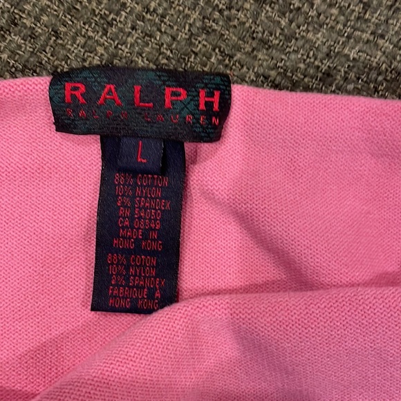 Ralph Lauren pink halter top (sz l) - Picture 2 of 5
